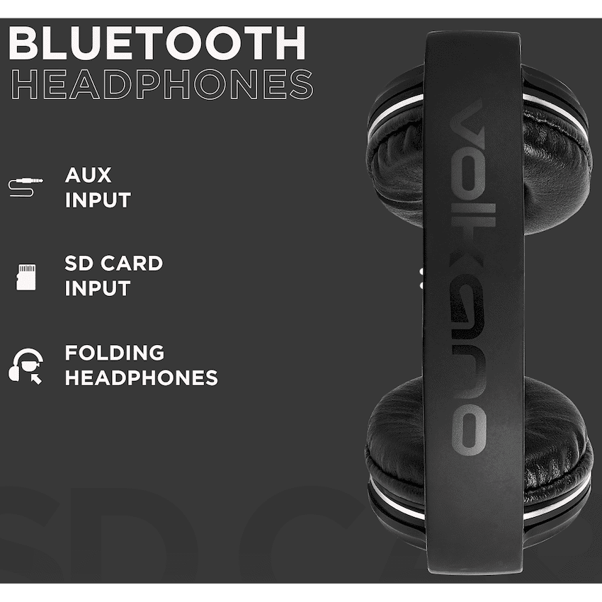 Volkano Cosmic Series Bluetooth Headphones - Black - Image 5