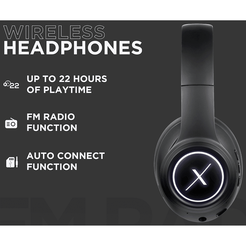 VolkanoX Quasar Series Bluetooth Headphones - Black - Image 5