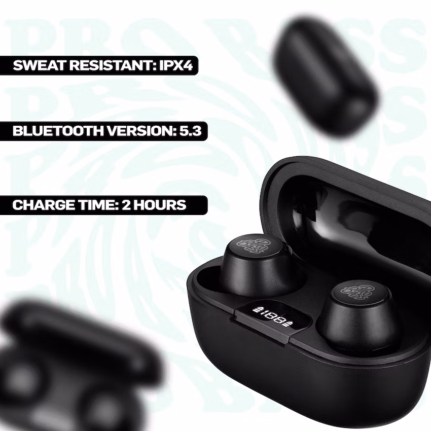 Pro Bass Nova Series TWS Earphone - Black - Image 5
