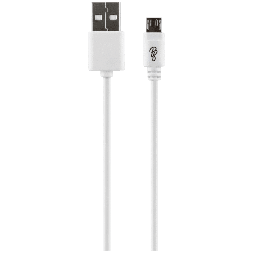 Pro Bass Power Series Boxed Round Micro USB Cable - White - Image 5