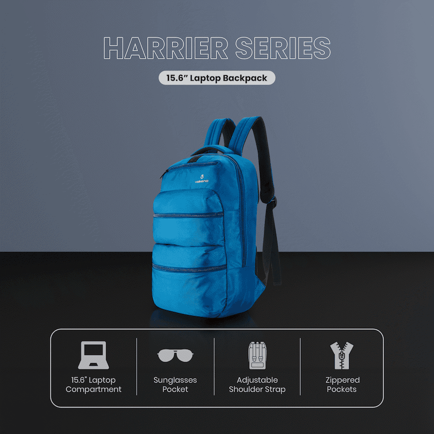 Volkano Harrier 15.6" Laptop Backpack Blue - Image 5