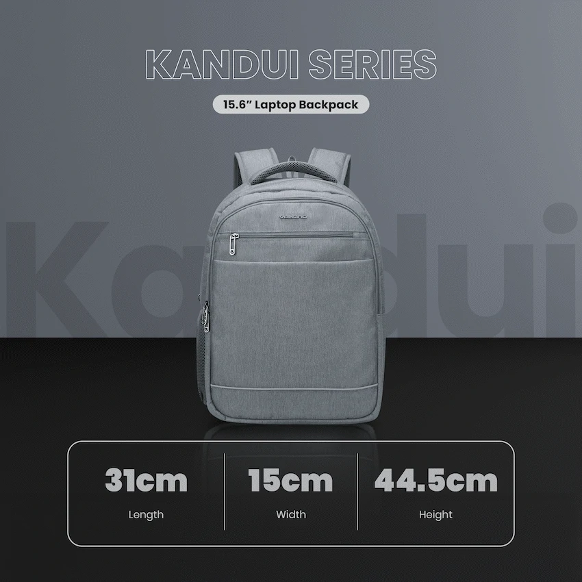 Volkano Kandui 15.6" Laptop Backpack - Grey - Image 5