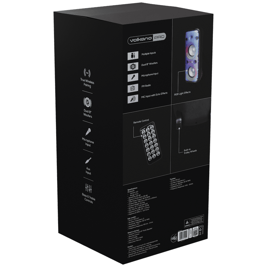 Volkano Pro VP400 Dual 8-Inch Party Speaker - Image 9