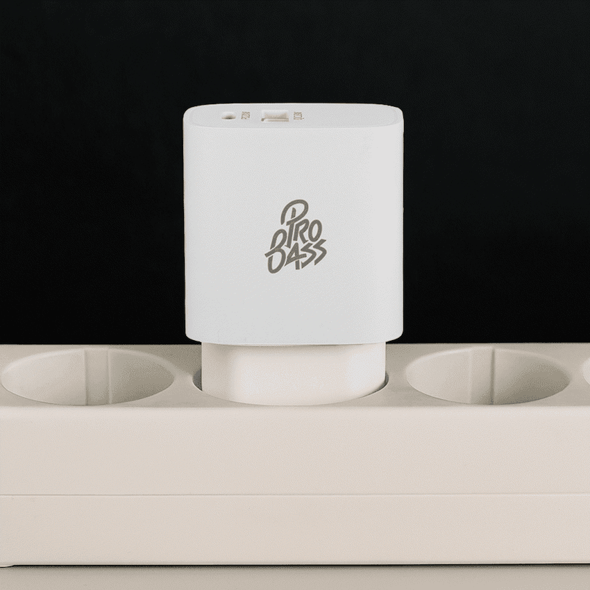 Pro Bass Rapidcharge Series 20w+18w Dual USB and Type-C Wall Charger - White - Image 5