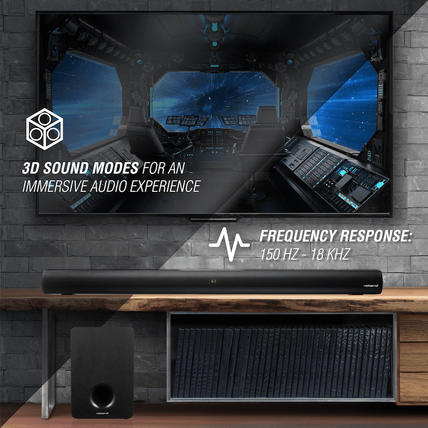 VolkanoX Hypersonic Series 120w 2.1 Soundbar - Image 5