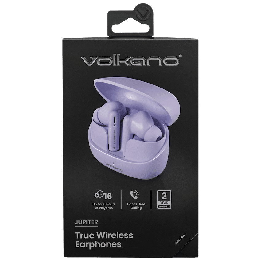 Volkano Jupiter Series TWS Earphones - Pastel Purple - Image 6