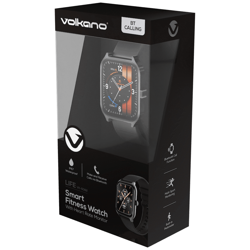 Volkano Life Series Smart Watches - Black - Image 6