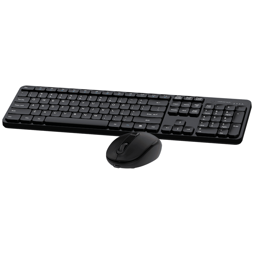 VolkanoX Garnet Bluetooth Wireless Keyboard and Mouse Combo - Black - Image 6