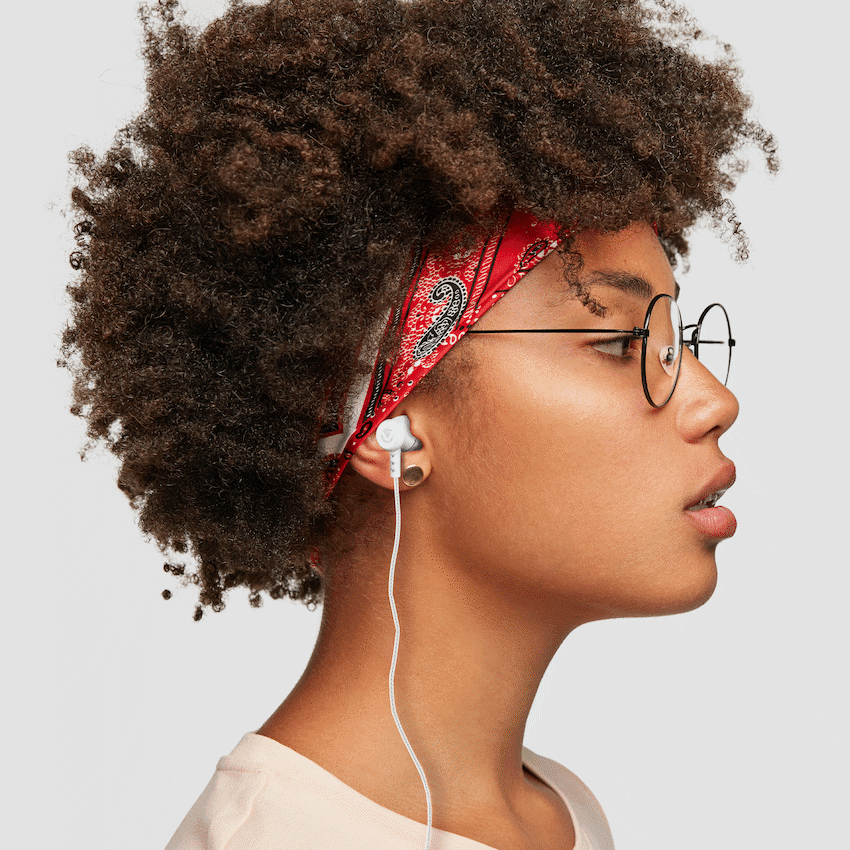 Volkano Earphones with Mic - Stannic Series - White - Image 6