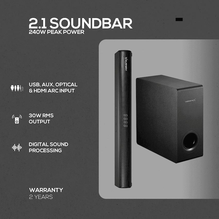 VolkanoX Empire 2.1 Soundbar - Image 6
