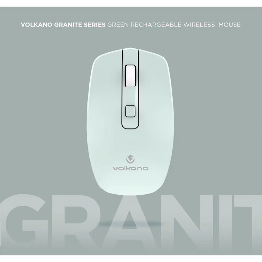 Volkano Granite Series Rechargeable Wireless Mouse - Green - Image 7