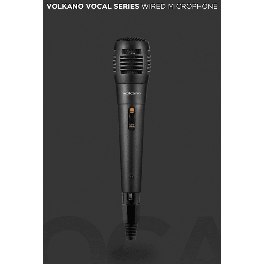 Volkano Vocal Series ABS Wired Microphone - Black - Image 7