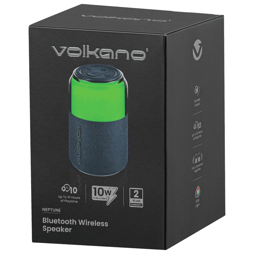 Volkano Neptune Bluetooth Wireless Speaker - Blue - Image 7