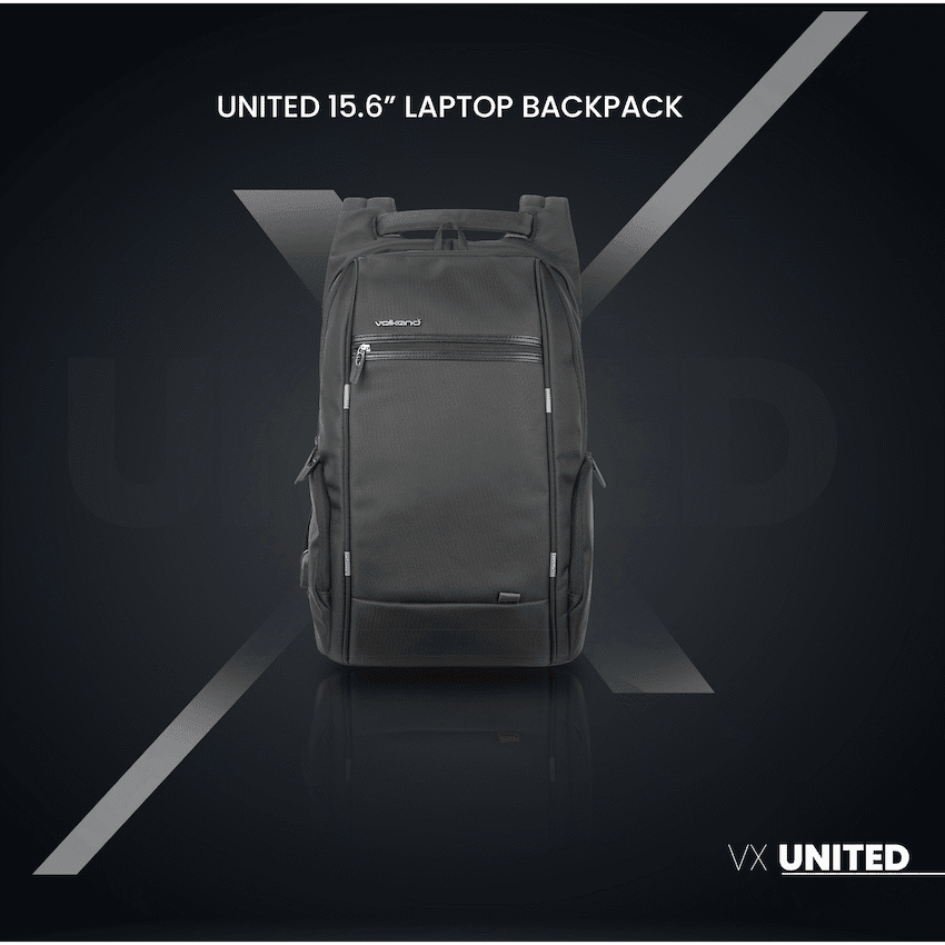 VolkanoX United 15.6" Laptop Backpack - Black - Image 7