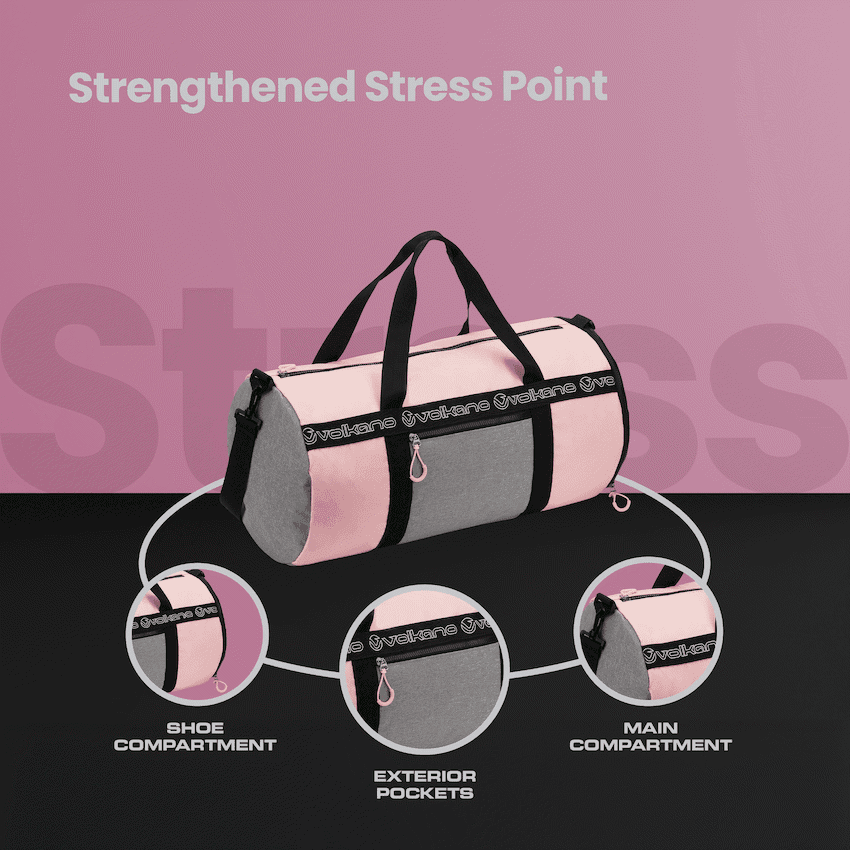 Volkano Image 45l Duffle - Pink - Image 7