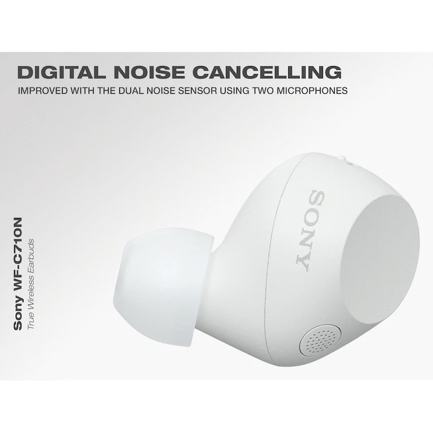 Sony WF-C710N (White) True Wireless Earbuds - Image 7