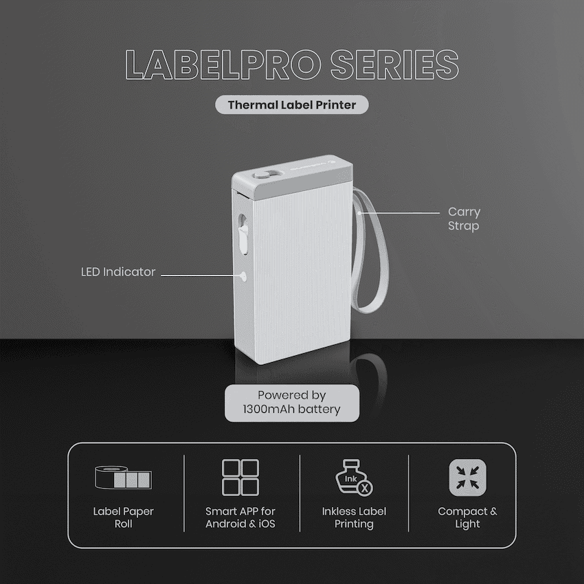 Volkano LabelPro Series Thermal Label Printer - White - Image 7