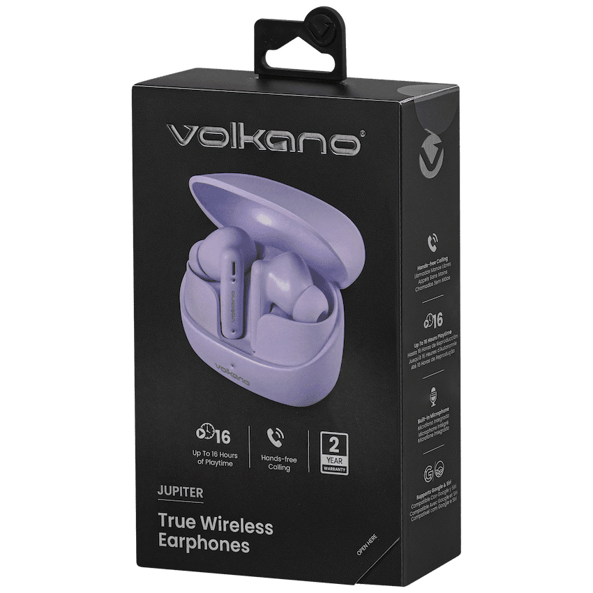 Volkano Jupiter Series TWS Earphones - Pastel Purple - Image 7