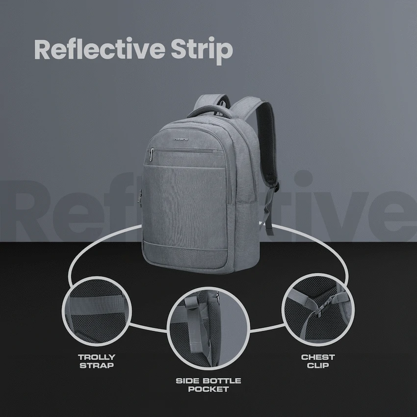 Volkano Kandui 15.6" Laptop Backpack - Grey - Image 8