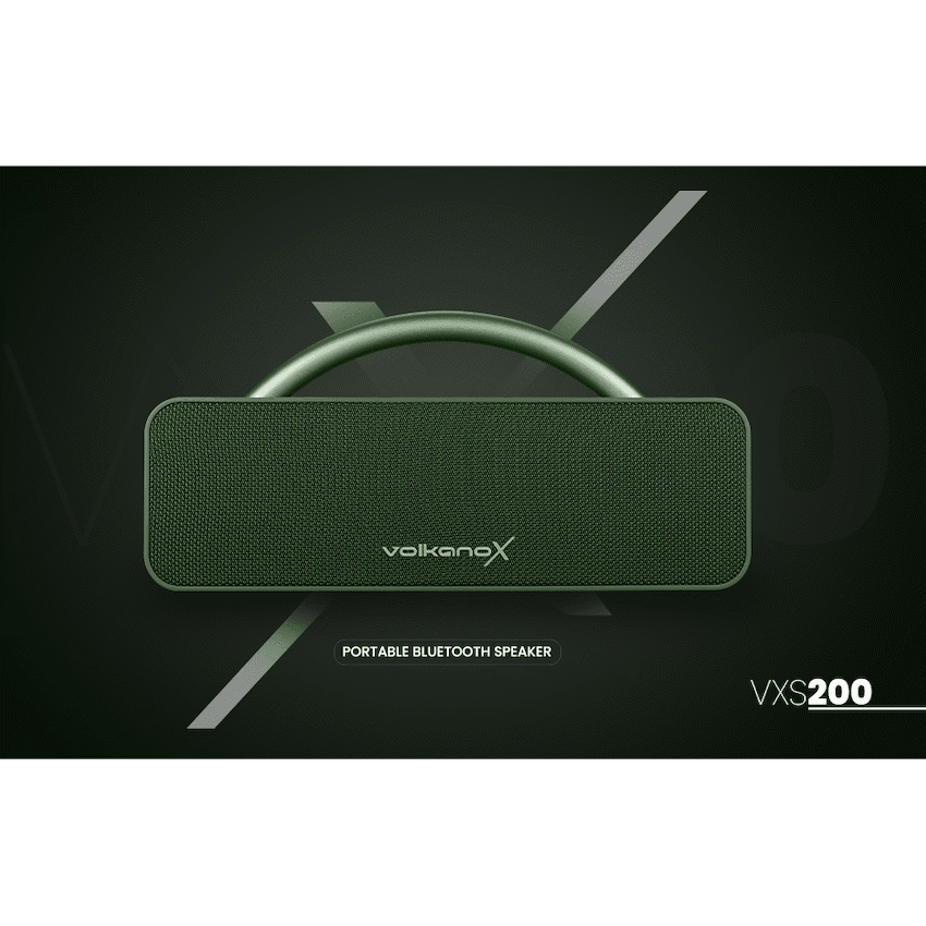 VolkanoX VXS200 Portable Bluetooth Speaker - Green - Image 8