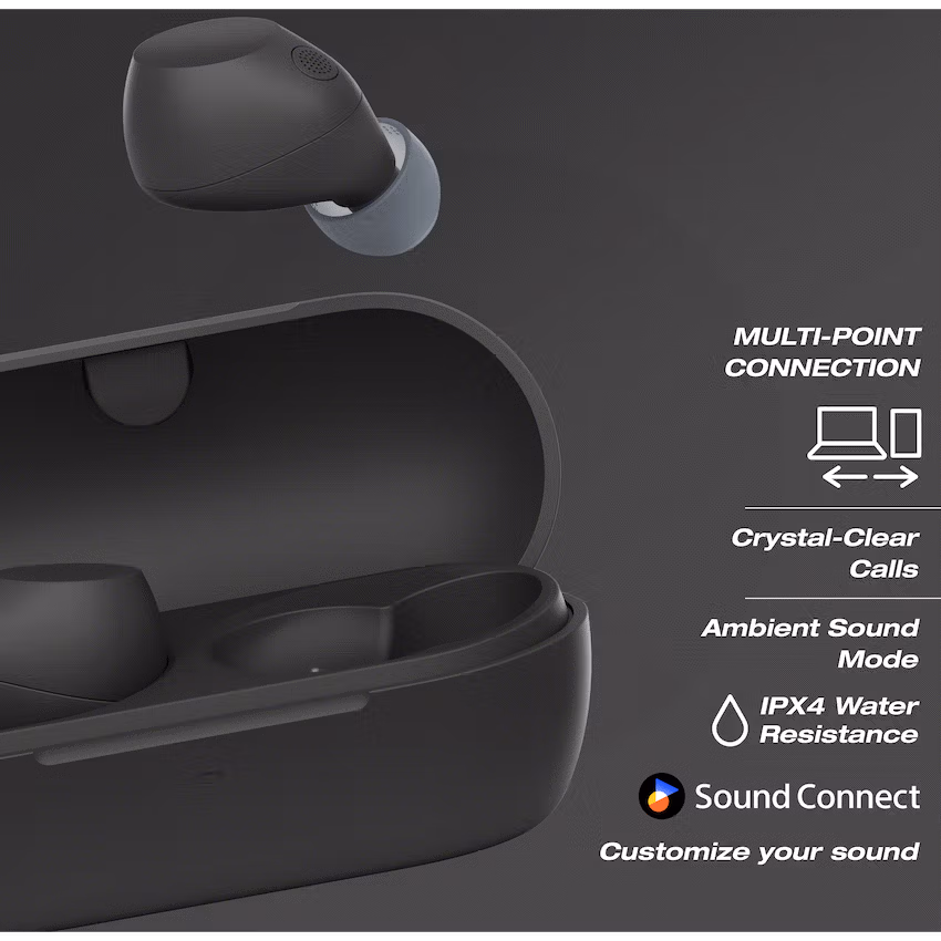 Sony WF-C710N True Wireless Earbuds (Black) - Image 8