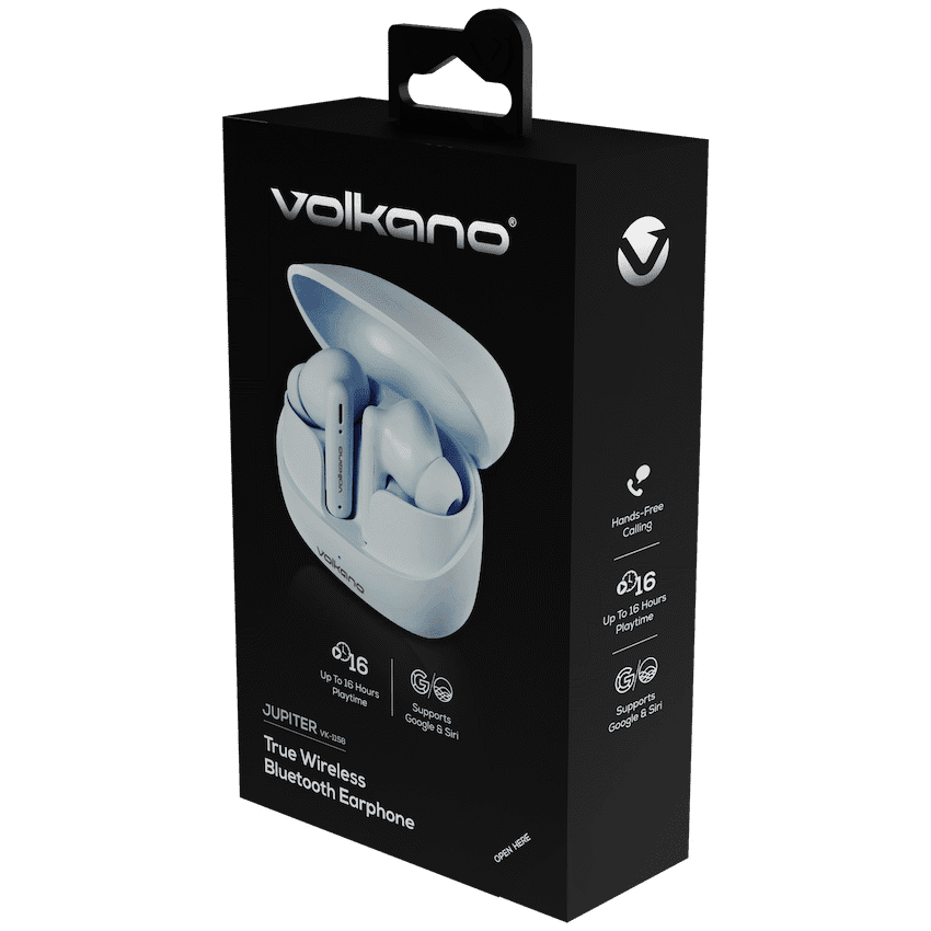 Volkano Jupiter Series TWS Earphones - Pastel Blue - Image 8