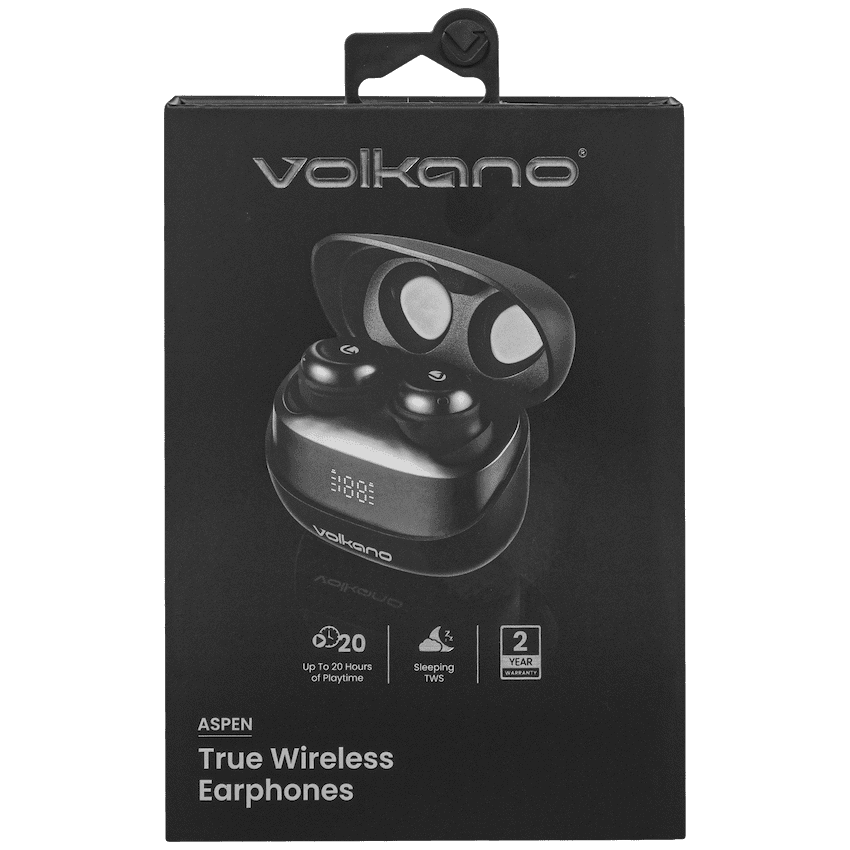 Volkano Aspen True Wireless Earphones - Black - Image 8