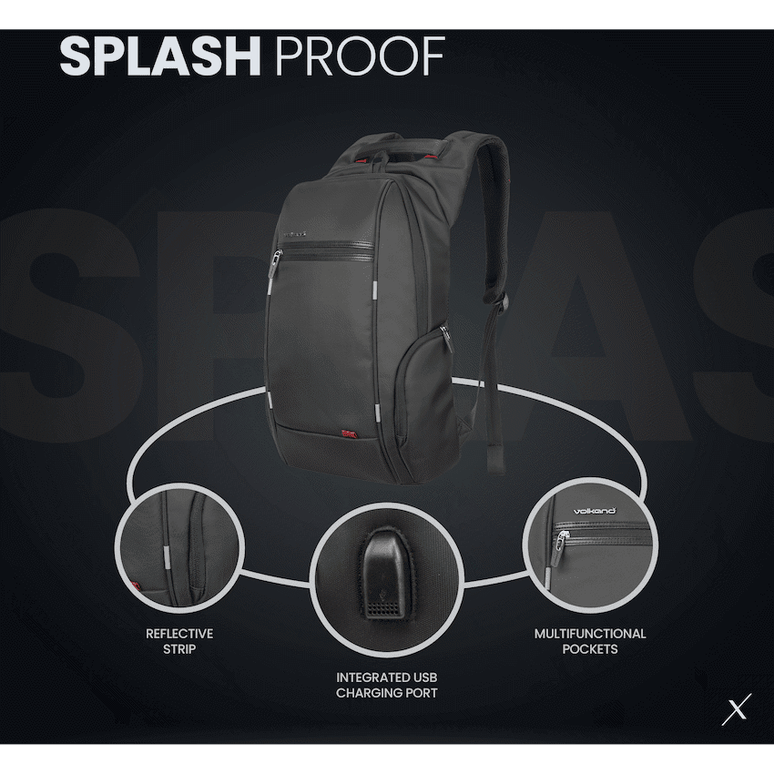 VolkanoX United 15.6" Laptop Backpack - Black - Image 9