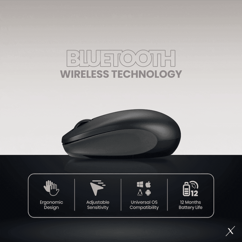 VolkanoX Magma Bluetooth Wireless Mouse - Graphite - Image 9