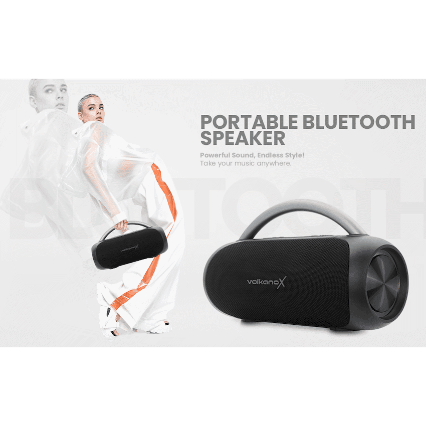 VolkanoX VXS300 Portable Bluetooth Speaker - Black - Image 9