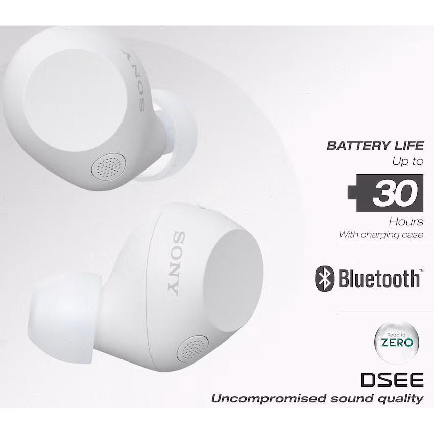 Sony WF-C710N (White) True Wireless Earbuds - Image 9
