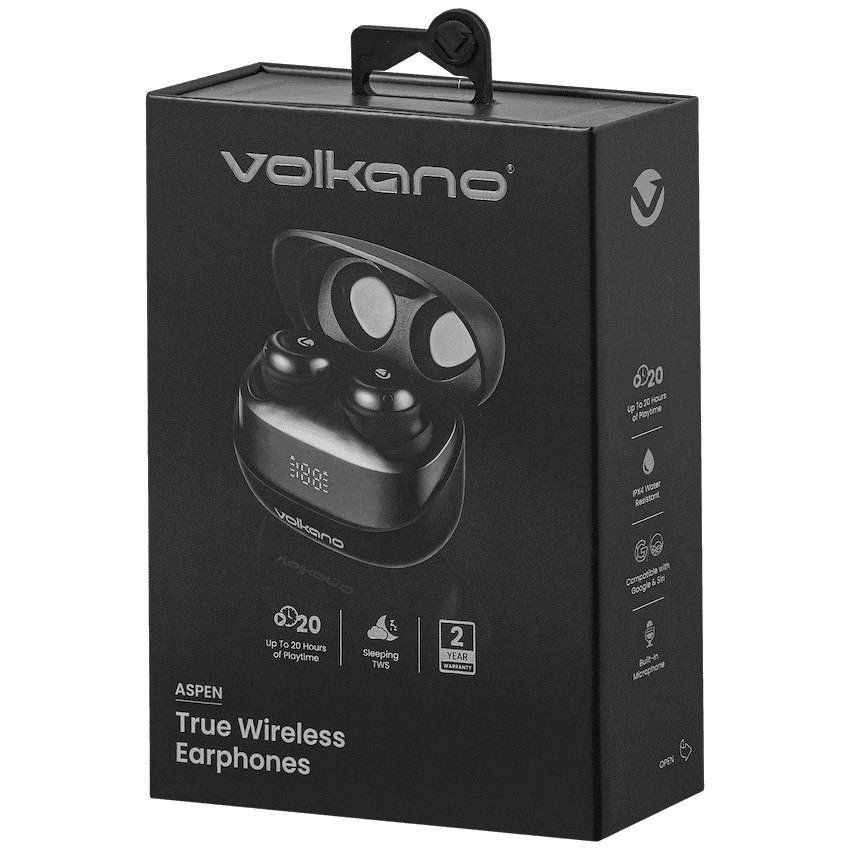 Volkano Aspen True Wireless Earphones - Black - Image 9