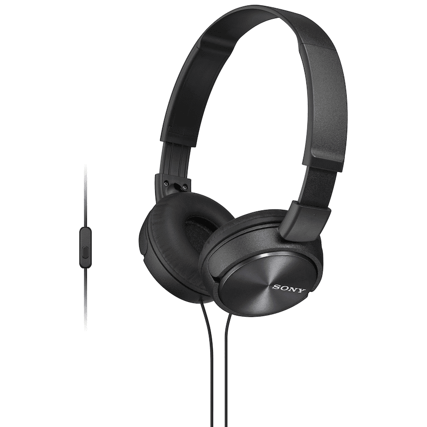 Sony MDR-ZX310AP (Black) Folding Aux Headphones with Mic - Image 9