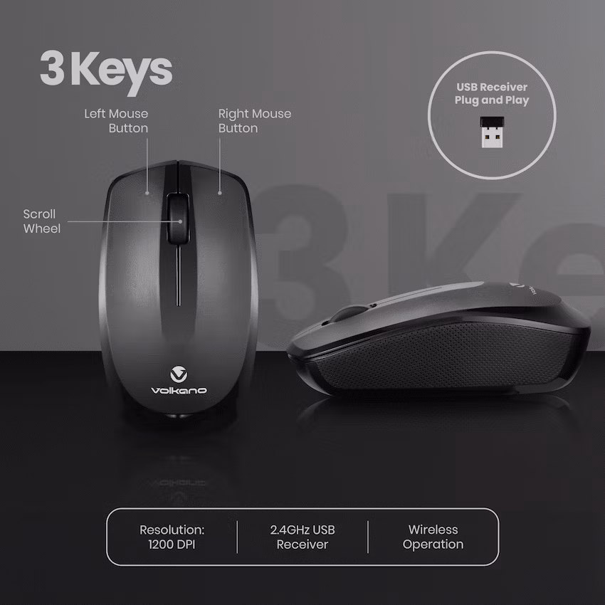 Volkano Focus Series Wireless Mouse - Image 9