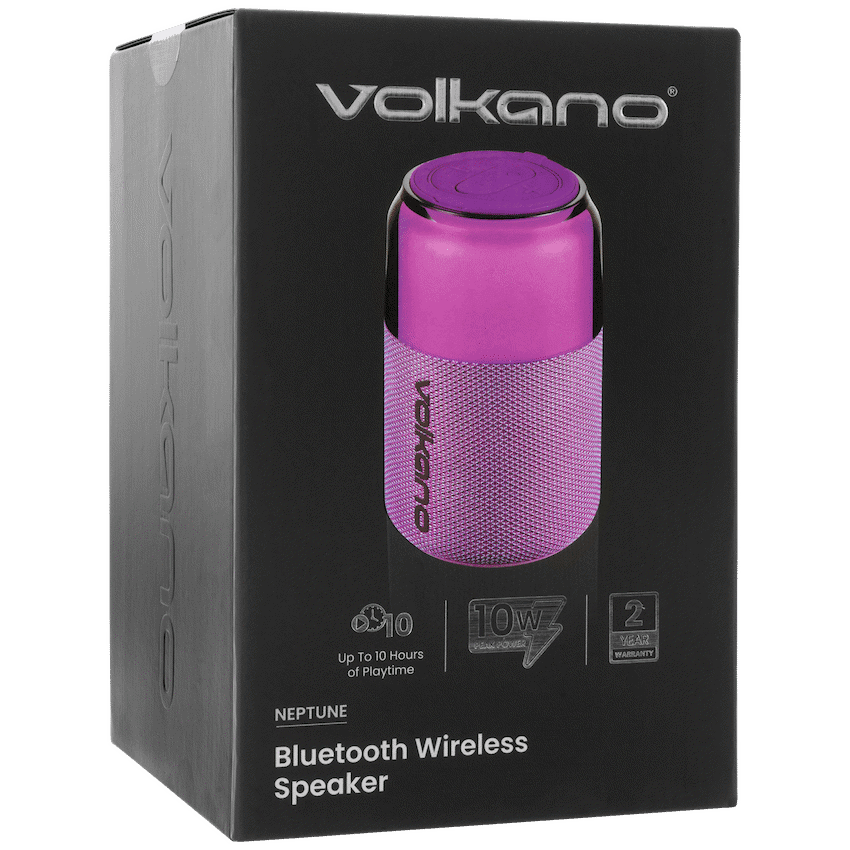 Volkano Neptune Bluetooth Wireless Speaker - Purple - Image 9