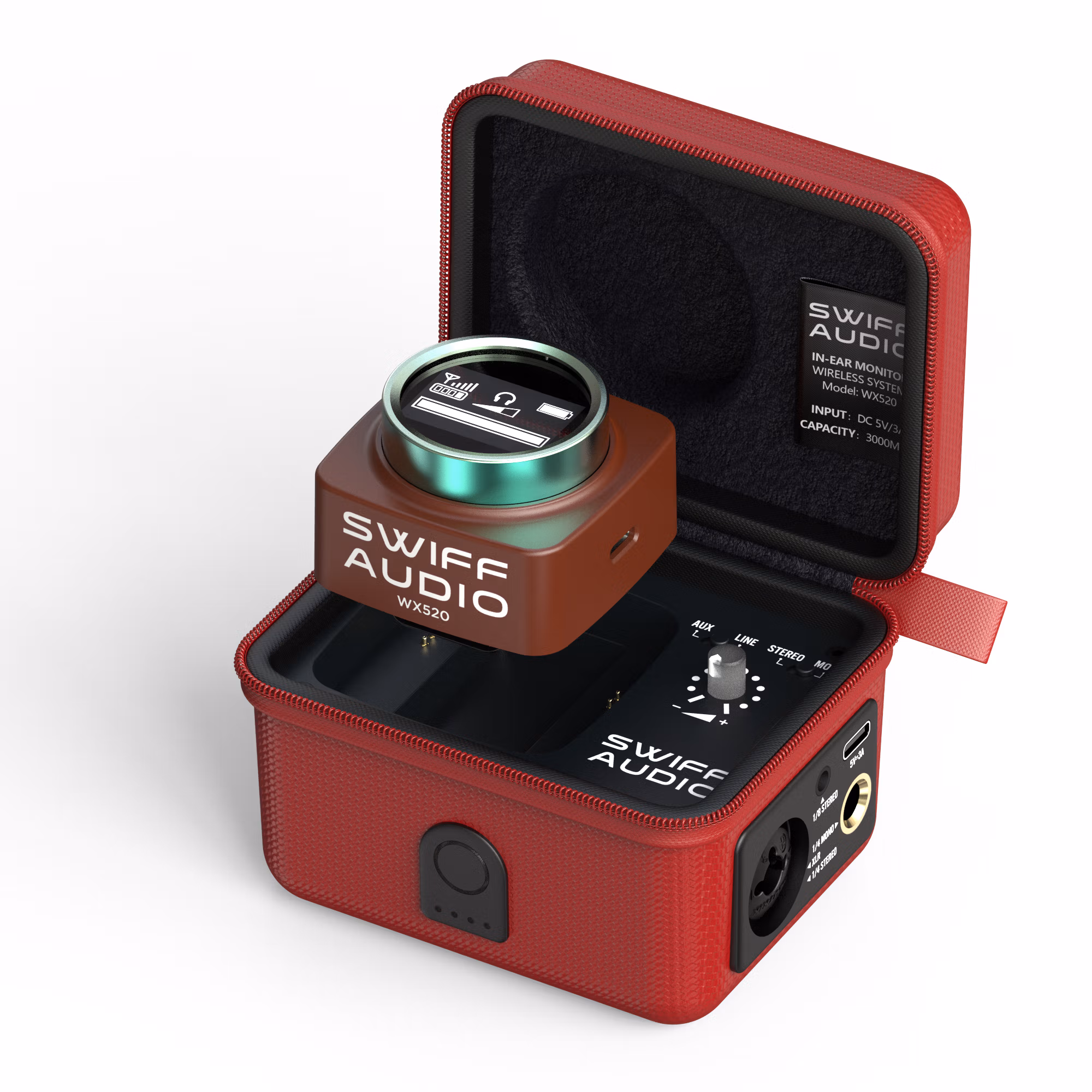 SWIFF Audio WX-520-RED Wireless In-ear Monitor System