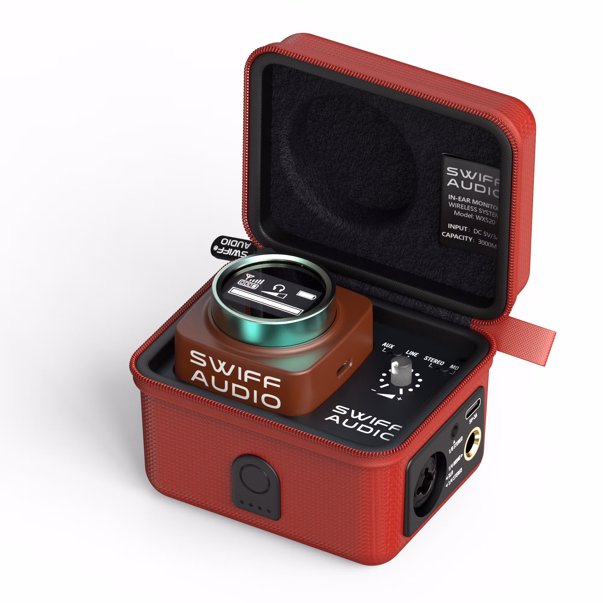 SWIFF Audio WX-520-RED Wireless In-ear Monitor System - Image 4