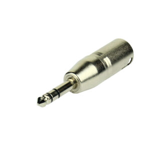 Tecnix XLR Male - Stereo 1/4" Silver Chassis Adaptor