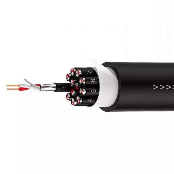 ROXTONE MULTICORE CABLE 12CORE BLACK 100M