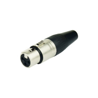 TECNIX Female 3-Pin XLR chassis Mount China Neutrik Silver Chassis