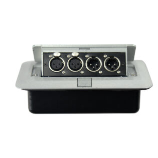 TECNIX PANEL BOX 2XLRM, 2XLRF - CLOSE LID