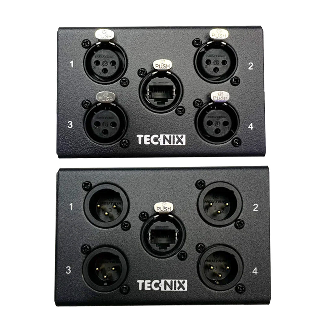 TECNIX NEUTRIK DISTIBUTION BOX - 4 X FEMALE XLR - Image 6