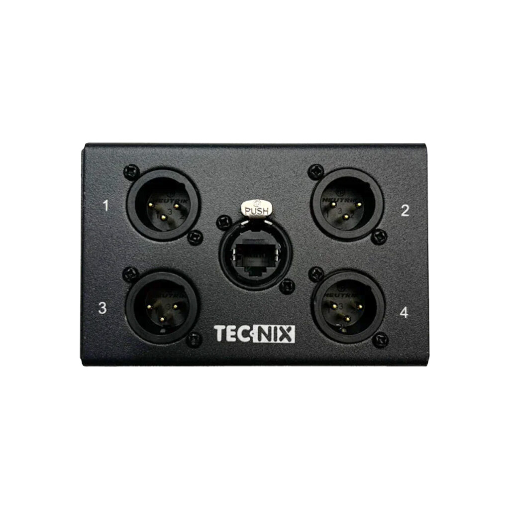 TECNIX NEUTRIK DISTIBUTION BOX - 4 X MALE XLR - Image 4