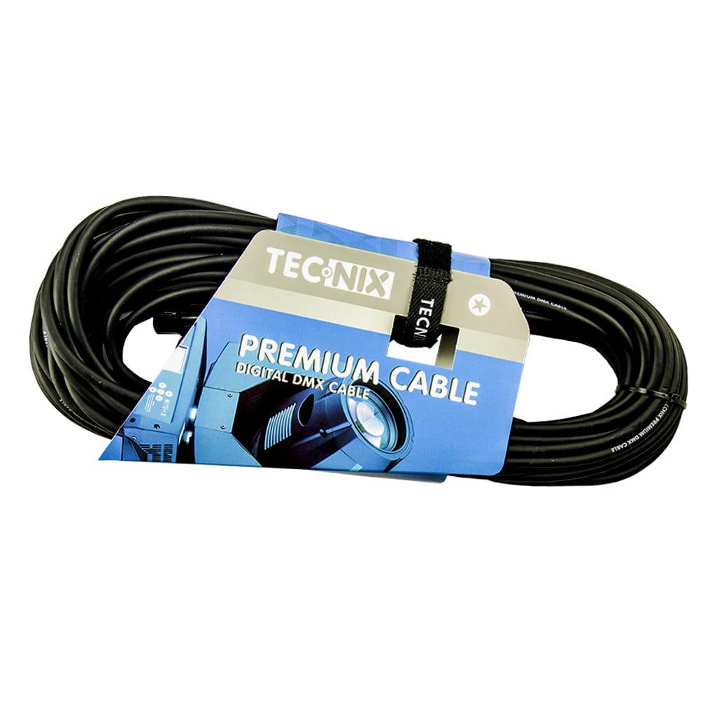 TECNIX 20 METER DMX CABLE - BLACK