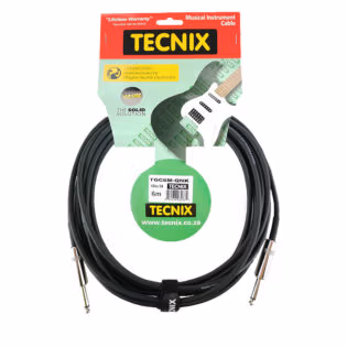 TECNIX 6M 1/4"-1/4" GUITAR CABLE