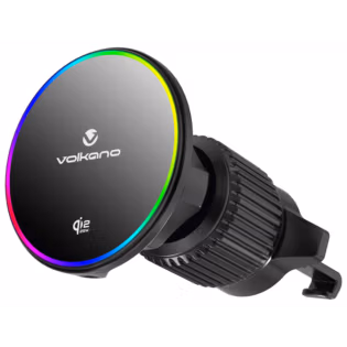 Volkano Volt Series Qi2.2 Magnetic Car Vent Phone Holder - Black