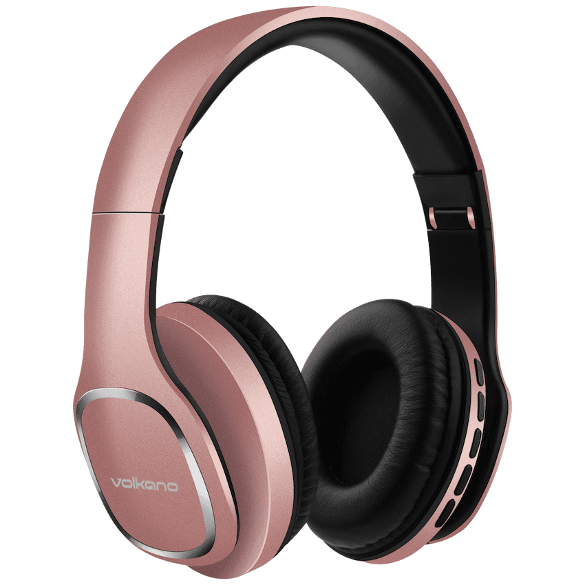 Volkano Phonic Series Bluetooth Full-Size Headphones - Rose Gold - Image 10