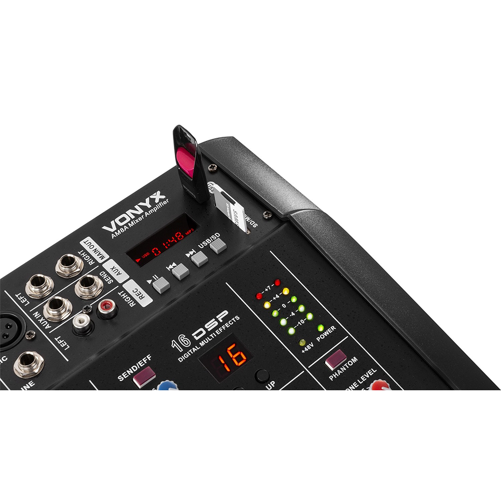 VONYX AM8A MUSIC MIXER DSP/BT/SD/USB/MP3 8-CH - Image 6