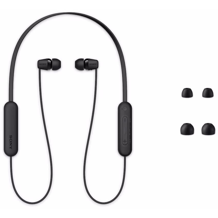 Sony WI-C100 (Black) Wireless Earphones - Image 2
