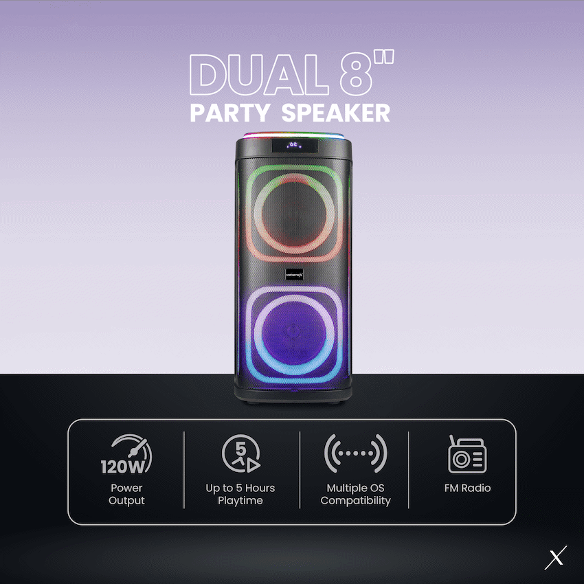 VolkanoX Master Series Dual 8" Party Speaker - Image 2